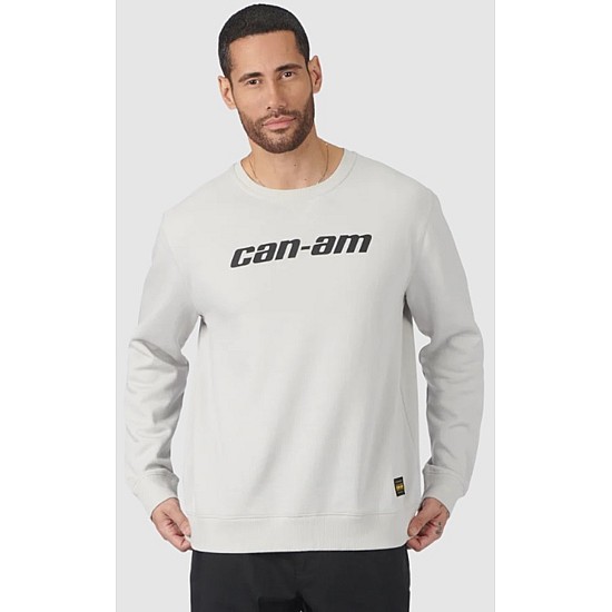 Can-Am Men's Signature Crew Fleece Warm Grey marime XL 4546411215