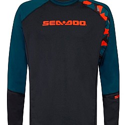 Sea-Doo Catching Waves Long Sleeve Rashguard Blue marime L 4543090980