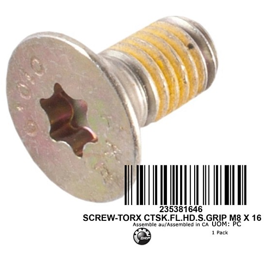 Surub Tork Flat M8X16 235381646
