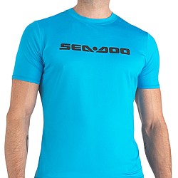 Tricou Sea-Doo Short Sleeve Rashguard Signature marime M Blue 4544870680