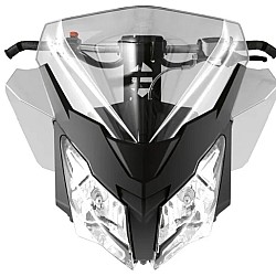 Parbriz mediu 34 cm cu kit deflectoare laterale REV-XM, XS 860200759 
