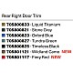 Ornamente colorate usi spate Door Trims Can-Am Traxter 705800832