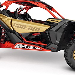 Aparatori Can-Am Maverick X3 Lonestar Racing Rock Sliders - rosii 715004165