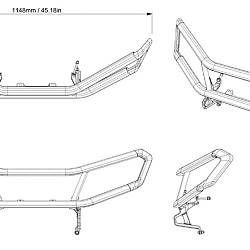 Bullbar fata HD Can-Am Outlander G3  715009289