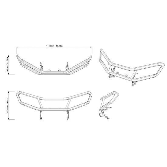 Bullbar fata HD Can-Am Outlander G3  715009289