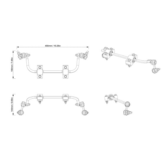Kit bara stabilizatoare ATV Can-Am Outlander 715010580