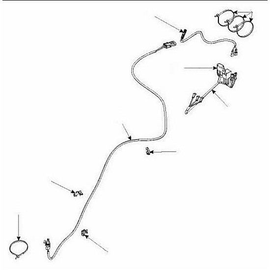 Light power cable Can-Am Bombardier 715003670 Light power cable Can-Am Bombardier 715003670