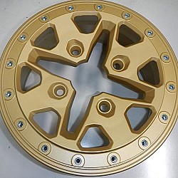 Janta fata beadlocks 14x7 Can-Am Maverick X3 Liquid Gold 705402357