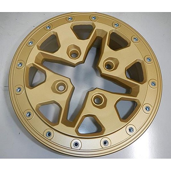 Janta fata beadlocks 14x7 Can-Am Maverick X3 Liquid Gold 705402357