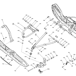 Bascula snowmobil BRP brat stanga 36” Lower Arm 505074499