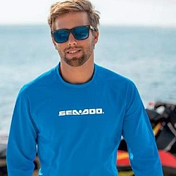 Sea-Doo Men's Long Sleeve Rashguard Blue marime XL 4542931280