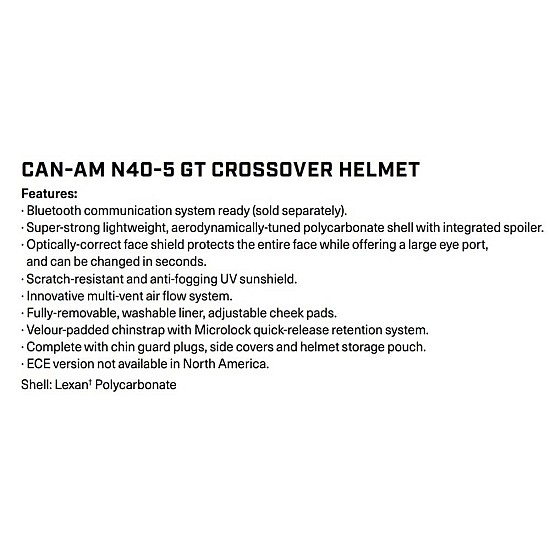 Casca BRP Can-Am N40-5 GT Crossover White marime L 4485700901 Casca BRP Can-Am N40-5 GT Crossover White marime L 4485700901