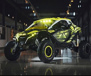 Can-Am Maverick R XRay: conceptul spectaculos care transformă dunele într-un show de lumină