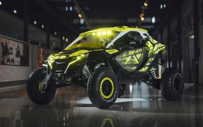 Can-Am Maverick R XRay: conceptul spectaculos care transformă dunele într-un show de lumină
