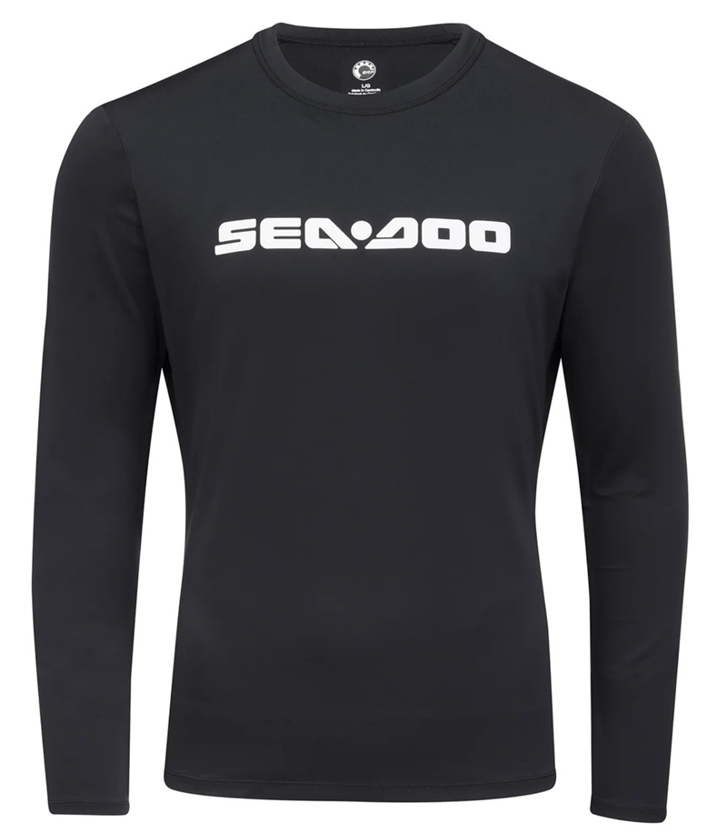 Bluza Sea-Doo Long Sleeve Rashguard Signature Black marime L 4544590990