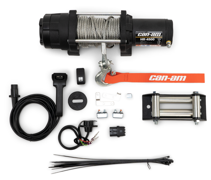 Troliu 2041 kg cablu otel Can-Am HD 4500 Maverick R 715006416