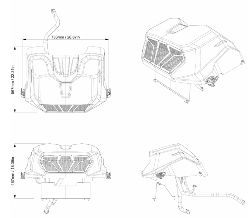 Kit relocare radiator  715009127