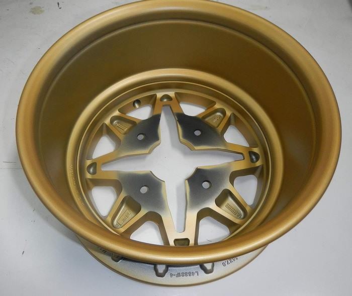 Janta fata beadlocks 14x7 Can-Am Maverick X3 Liquid Gold 705402357